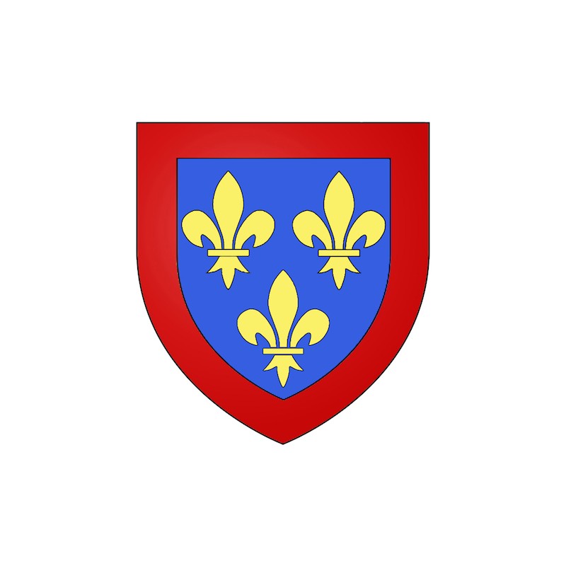 Autocollant blason province Anjou