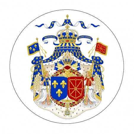Autocollant grandes armoiries royales de France