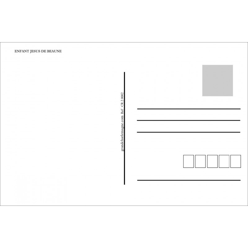 Carte postale Enfant Jésus de Beaune religion catholique