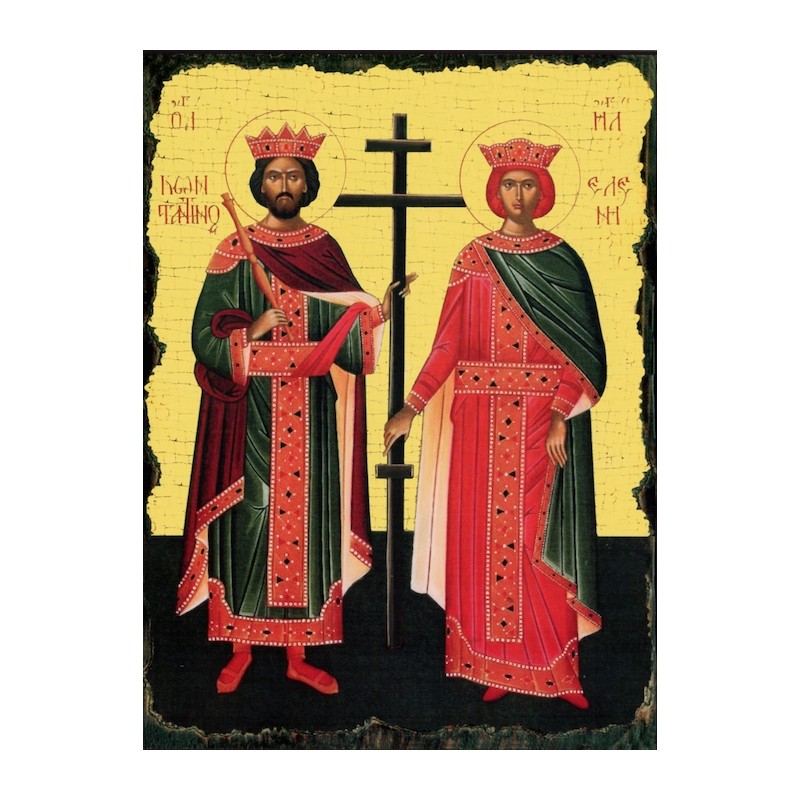 Carte postale Icône Saint Constantin et Sainte Hélène