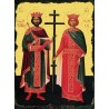 Carte postale Icône Saint Constantin et Sainte Hélène