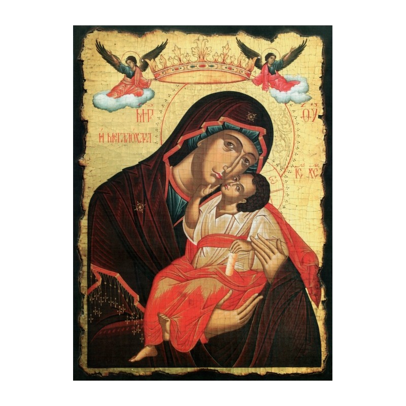 Carte postale Icône Vierge à l'Enfant Reine