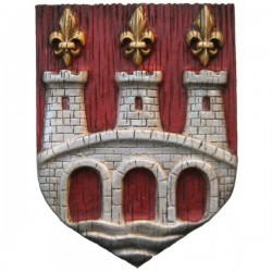 Blason du Quercy en pierre reconstituée