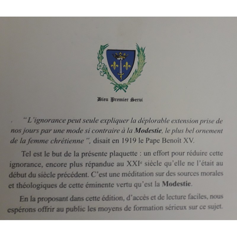De la modestie vestimentaire