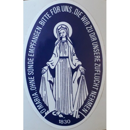Aufkleber Heilige Jungfrau Maria für Scheibe