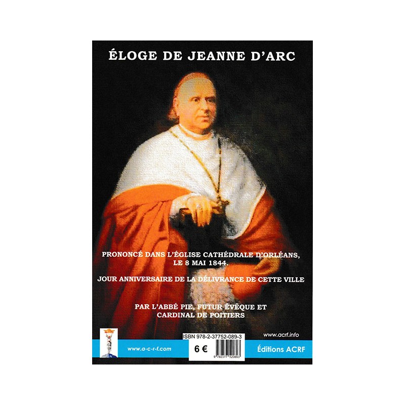 Panégyrique en l'honneur de Sainte Jehanne d'arc.