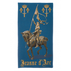 Tapisserie Sainte Jeanne d'Arc à cheval