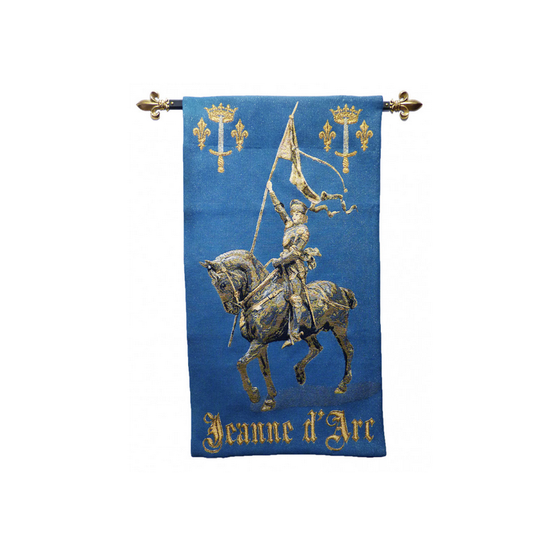 Tapisserie Sainte Jeanne d'Arc à cheval