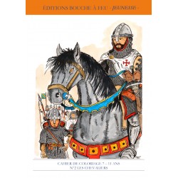 Coloriage éducatif chevaliers et provinces de France : Cahier N°2