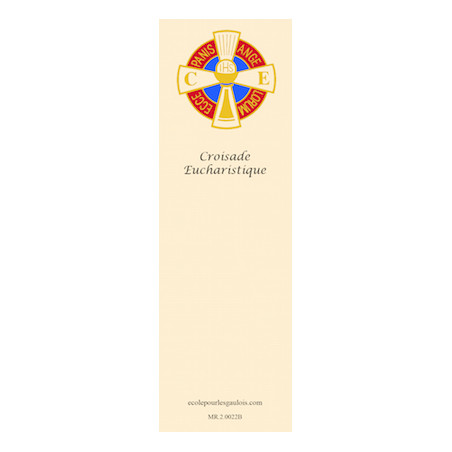 Marque page Croisade Eucharistique