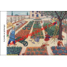 Carte Rossignol : Le jardin au printemps