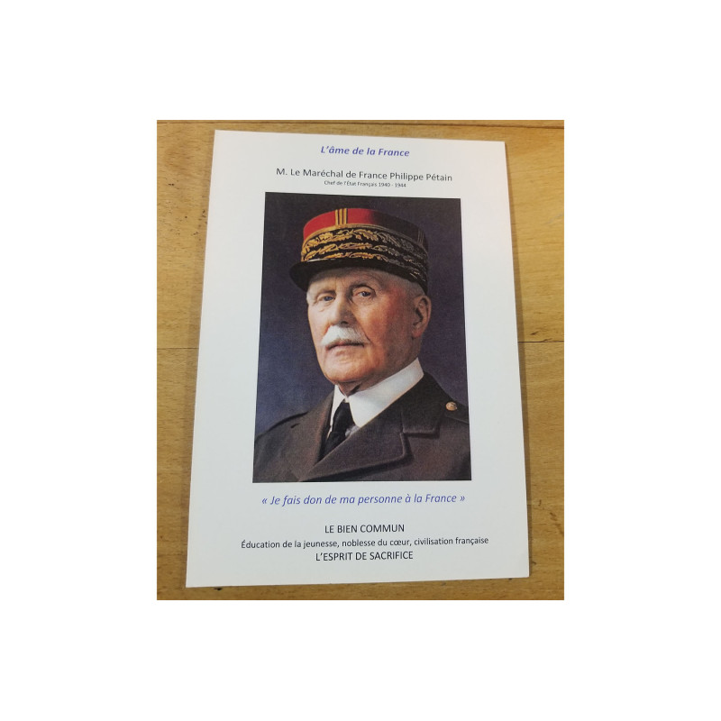 Carte postale Pétain/de Gaulle