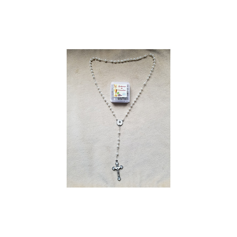 Chapelet blanc communion