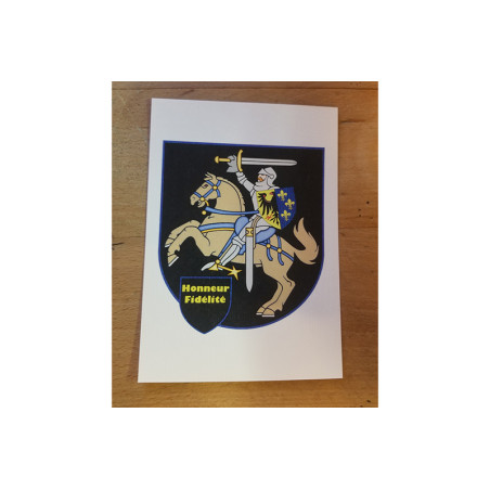 Carte postale Charlemagne à cheval