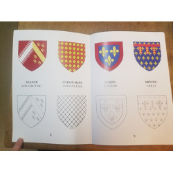 Cahier de coloriage éducatif dames de chevaliers et provinces de France