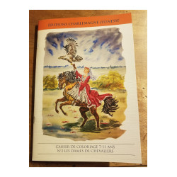 Cahier de coloriage éducatif dames de chevaliers et provinces de France