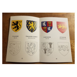 Cahier de coloriage éducatif dames de chevaliers et provinces de France