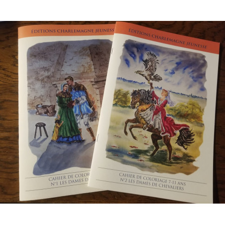 Cahier de coloriage éducatif dames de chevaliers et provinces de France