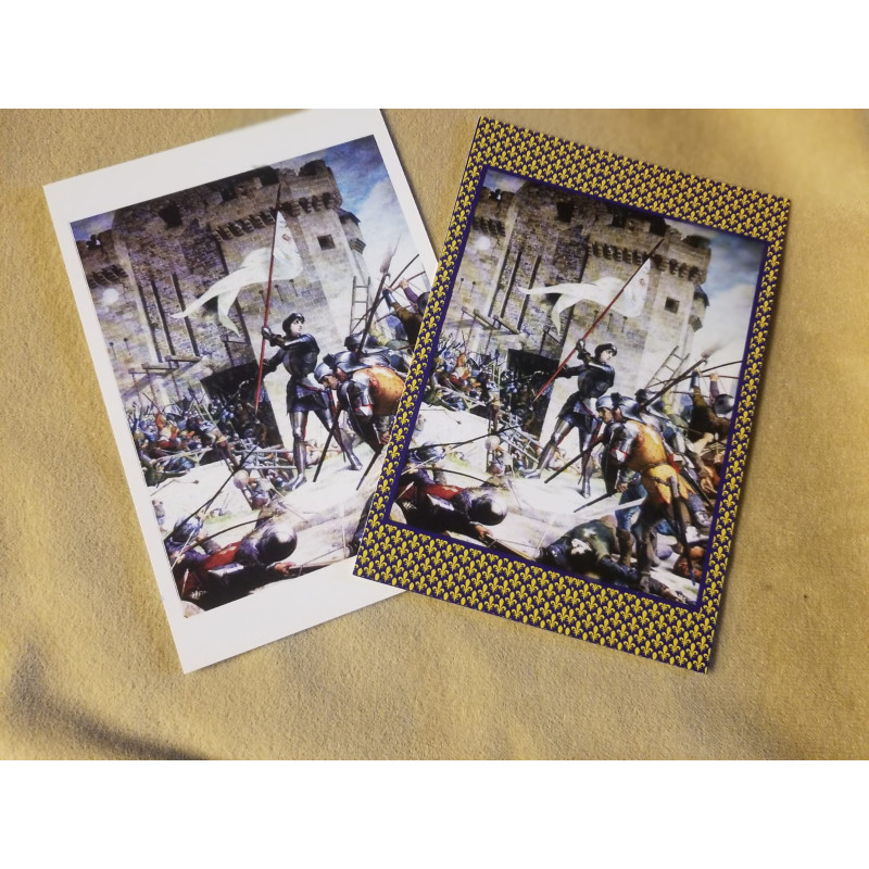 Carte postale sainte Jeanne d'Arc délivre Orléans