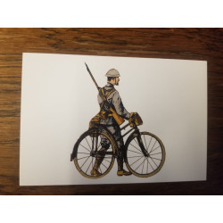 Carte postale Chasseur cycliste : guerre de 14/18