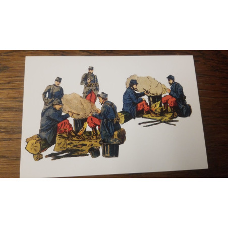 Carte postale la soupe : guerre de 14/18