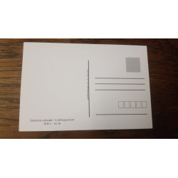 Carte postale infanterie coloniale, le débarquement : guerre de 14/18