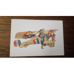 Carte postale avion de chasse 2 : guerre de 14/18
