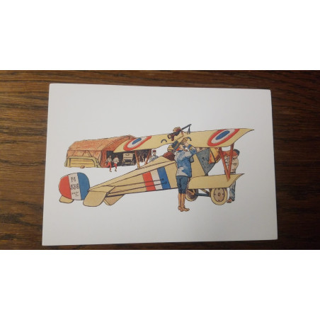 Carte postale avion de chasse 2 : guerre de 14/18