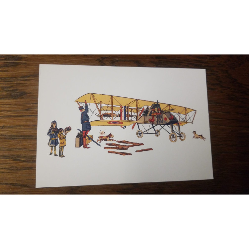 Carte postale avion de bombardement : guerre de 14/18