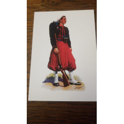 Carte postale  Zouave 1832