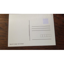 Carte postale Sacré-Coeur sur les lys de France.