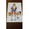 Carte postale chevalier pour enfants