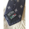 Cravate homme en soie motifs fleurs de lys