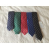Cravate homme en soie motifs fleurs de lys
