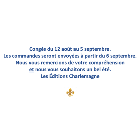 Congés du 12 /08 au 5/09
